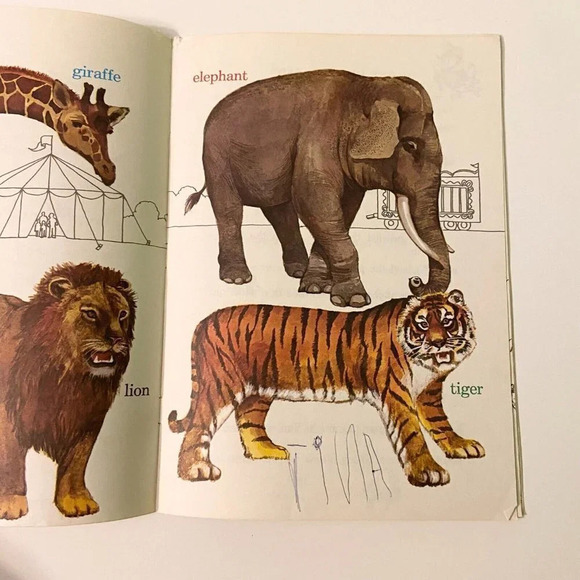 Vintage 1977 Wild Animals Golden Word Bird Book Paperback Golden Press - Picture 8 of 16